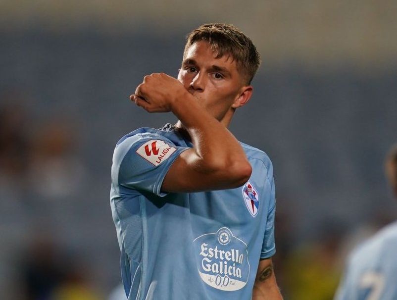  Gael Alonso celebra su gol.