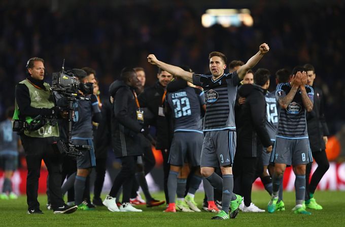 La fiesta tras eliminar al Genk.