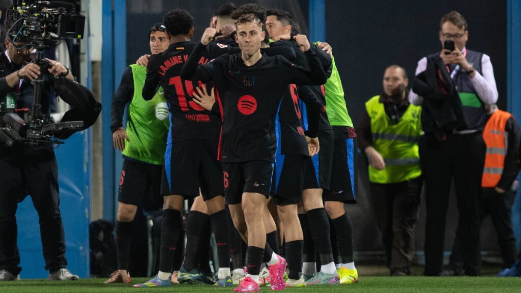  El Barcelona celebra la victoria ante el Leganés en LALIGA EA SPORTS (foto: Cordon Press).