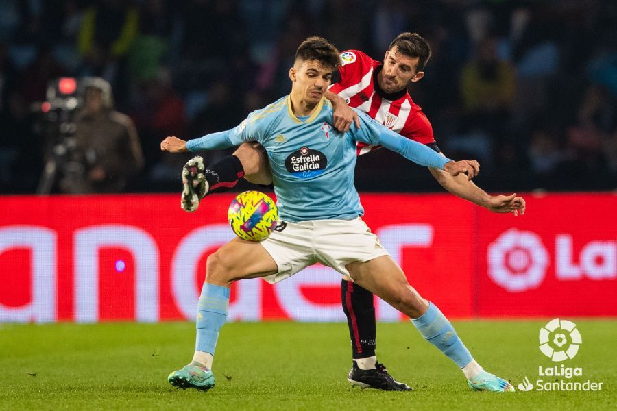 Gabri Veiga, durante el Celta-Athletic.