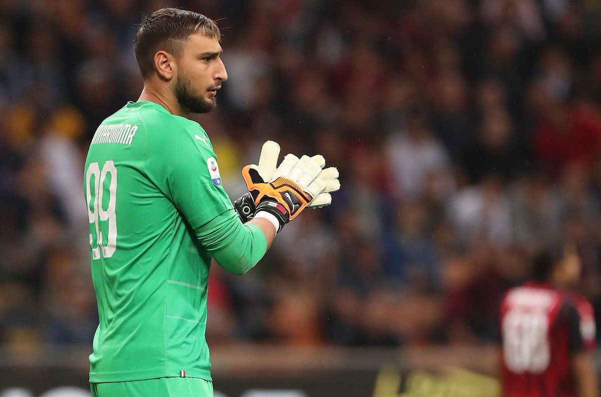 Gianluigi Donnarumma, en un partido con el Milan.