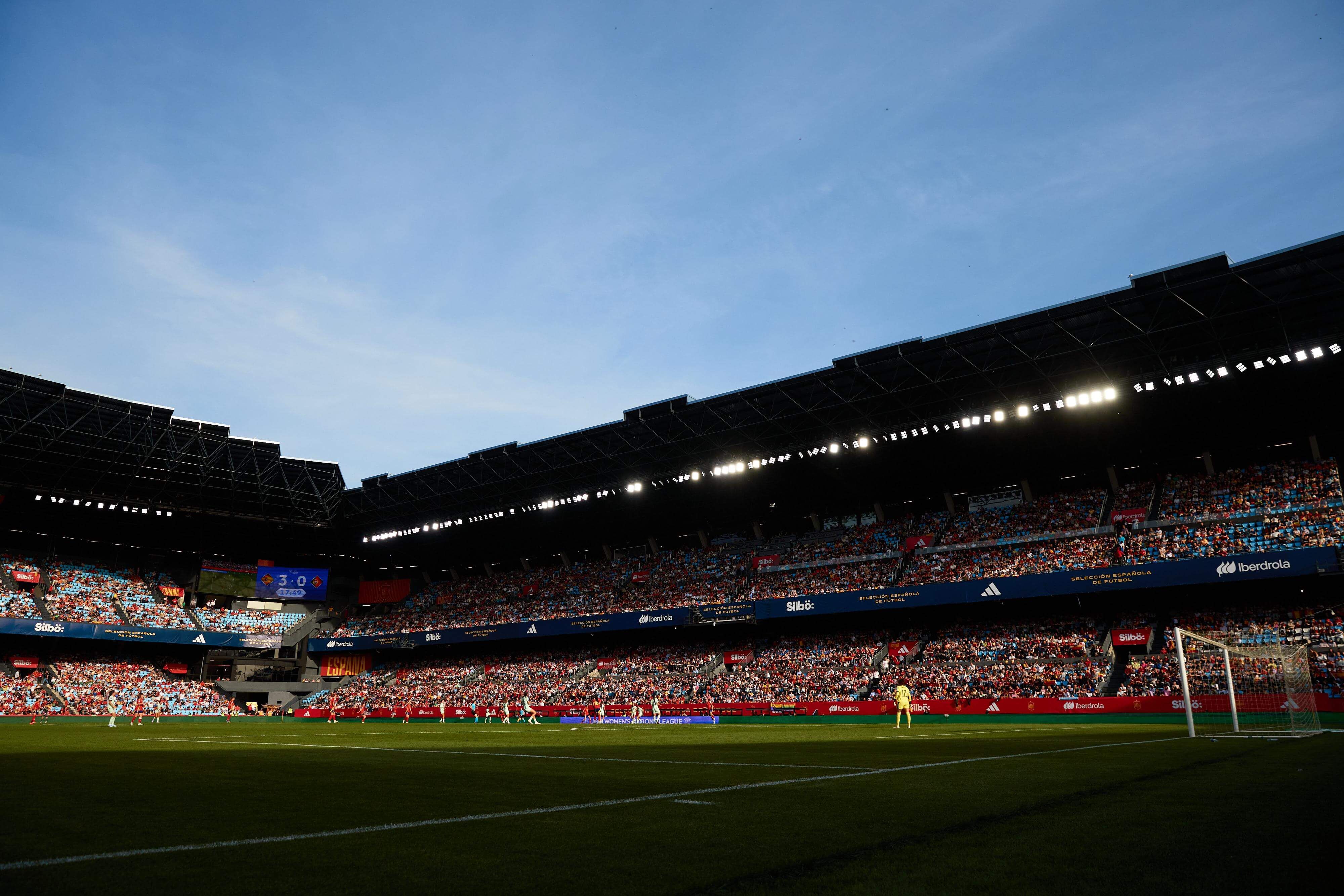 Balaídos durante el España-Portugal.