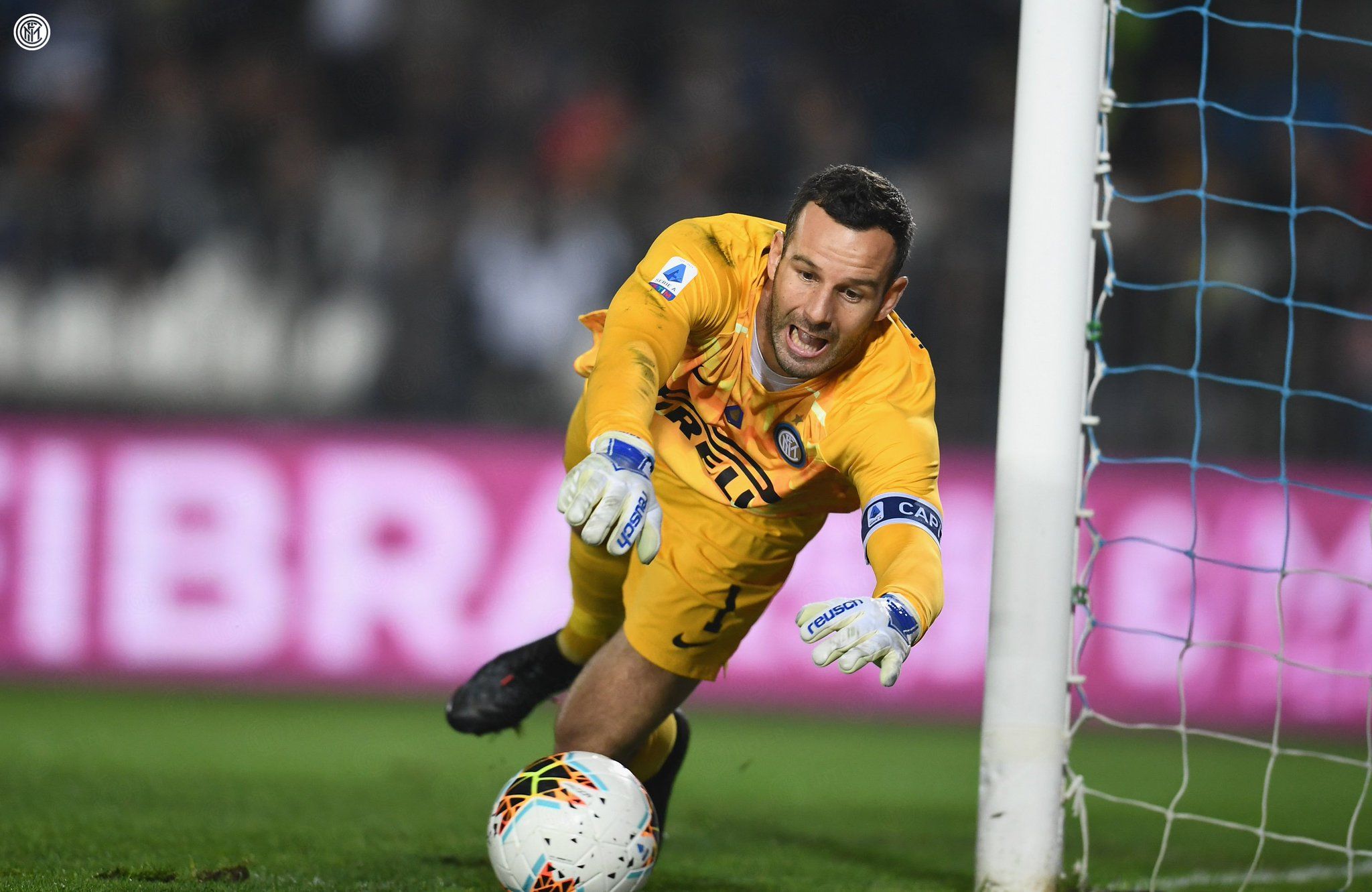  Handanovic, en un partido con el Inter.