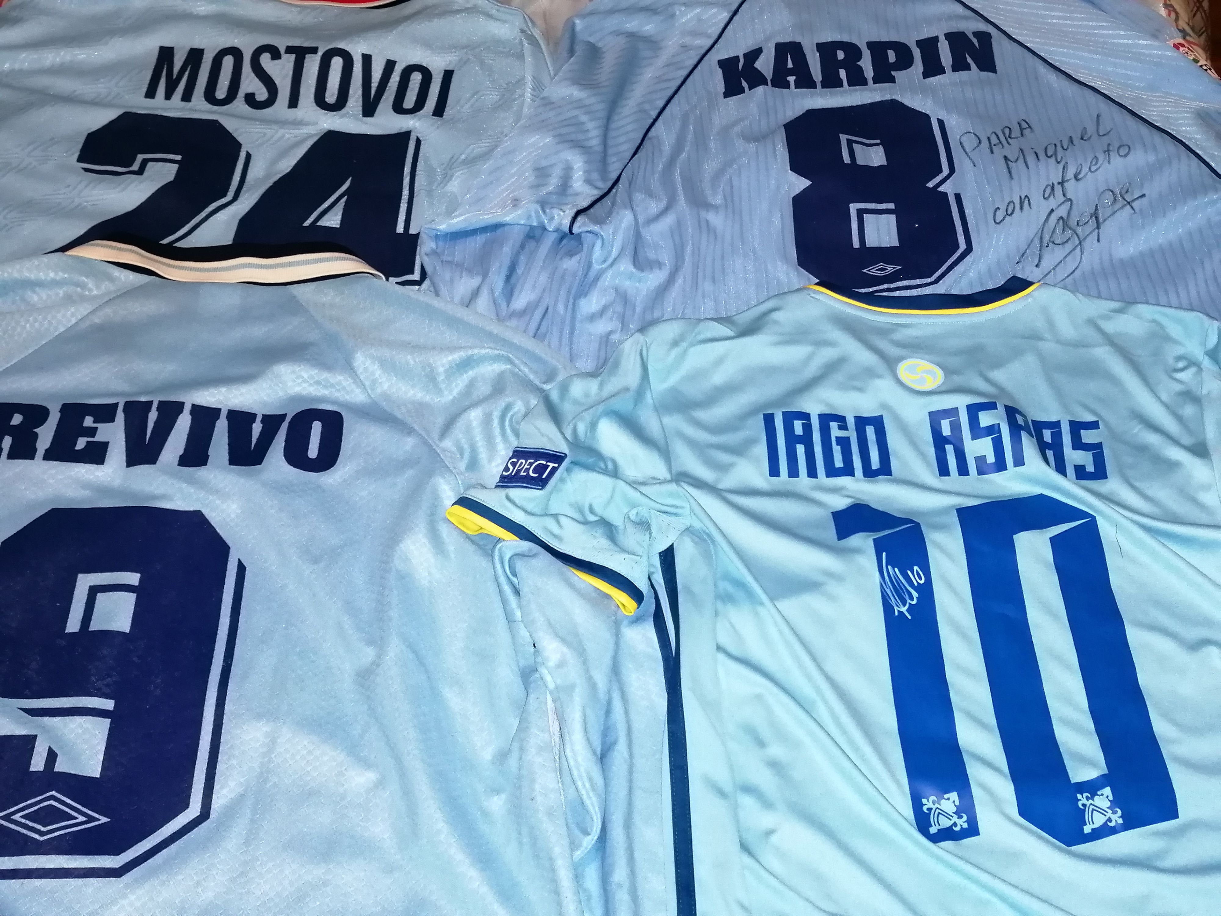 Camisetas del Celta de Miguel Caride.