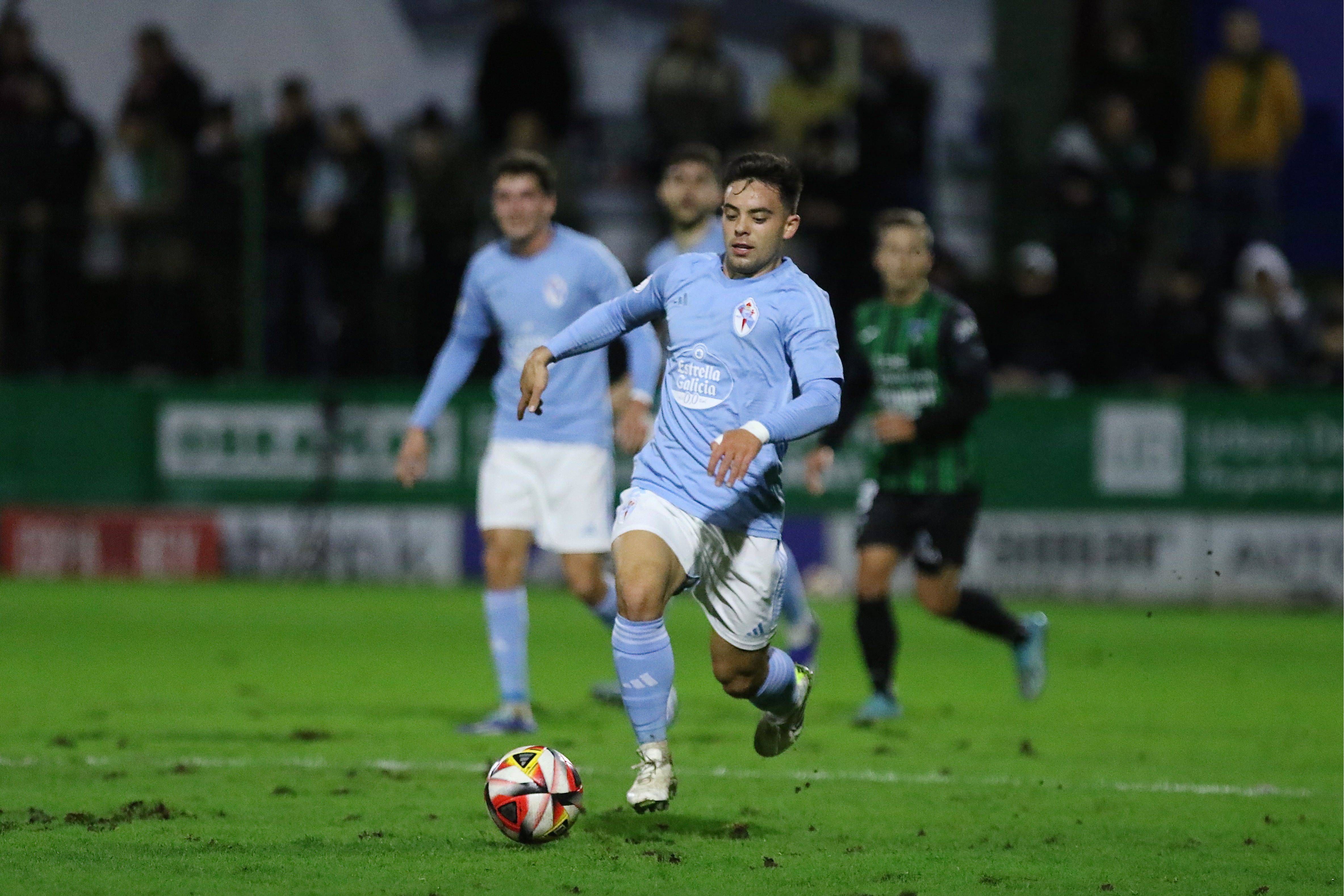 Fran Beltrán en el Sestao River - Celta de Copa del Rey esta temporada.