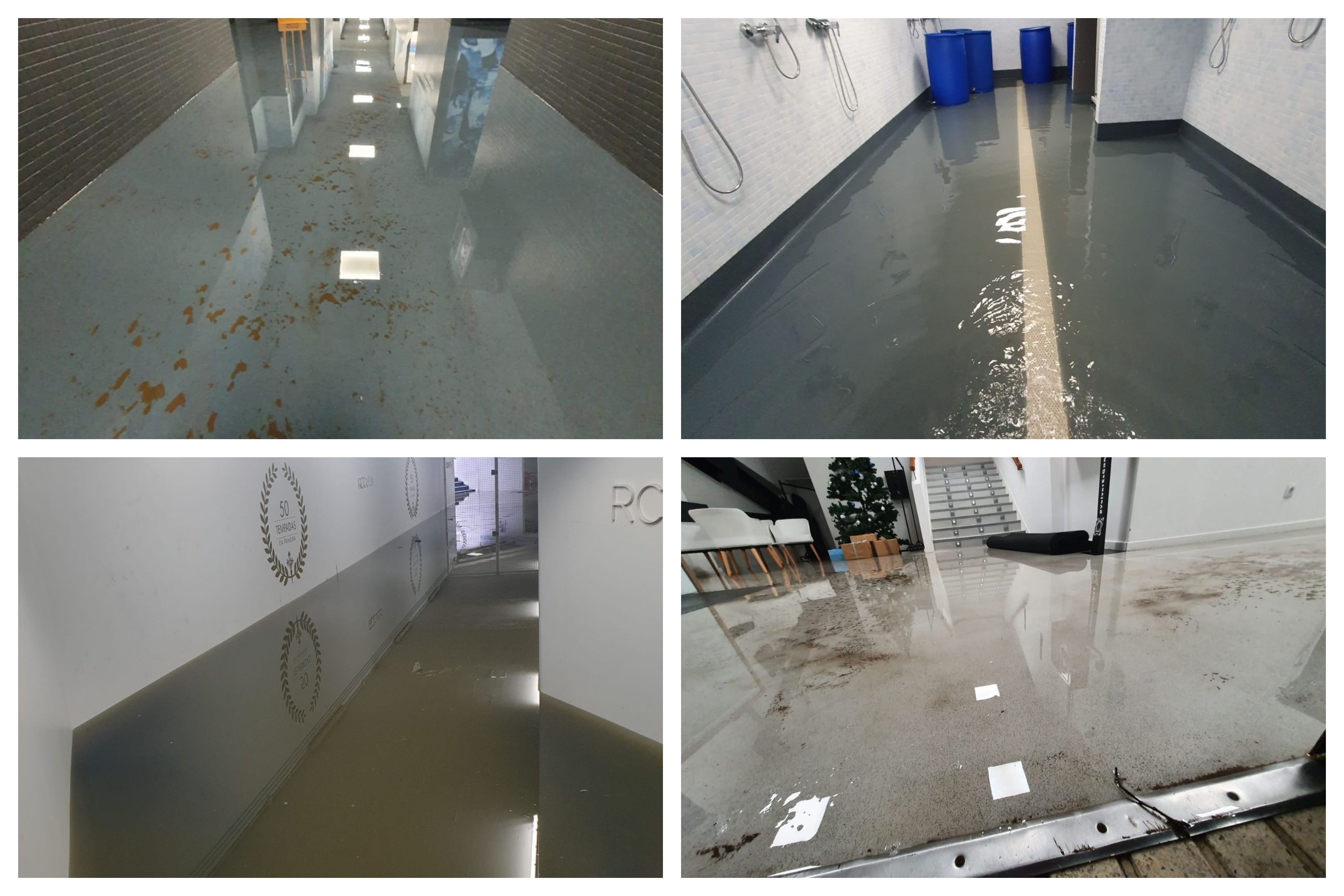  Así están las instalaciones de Balaídos tras las últimas lluvias.