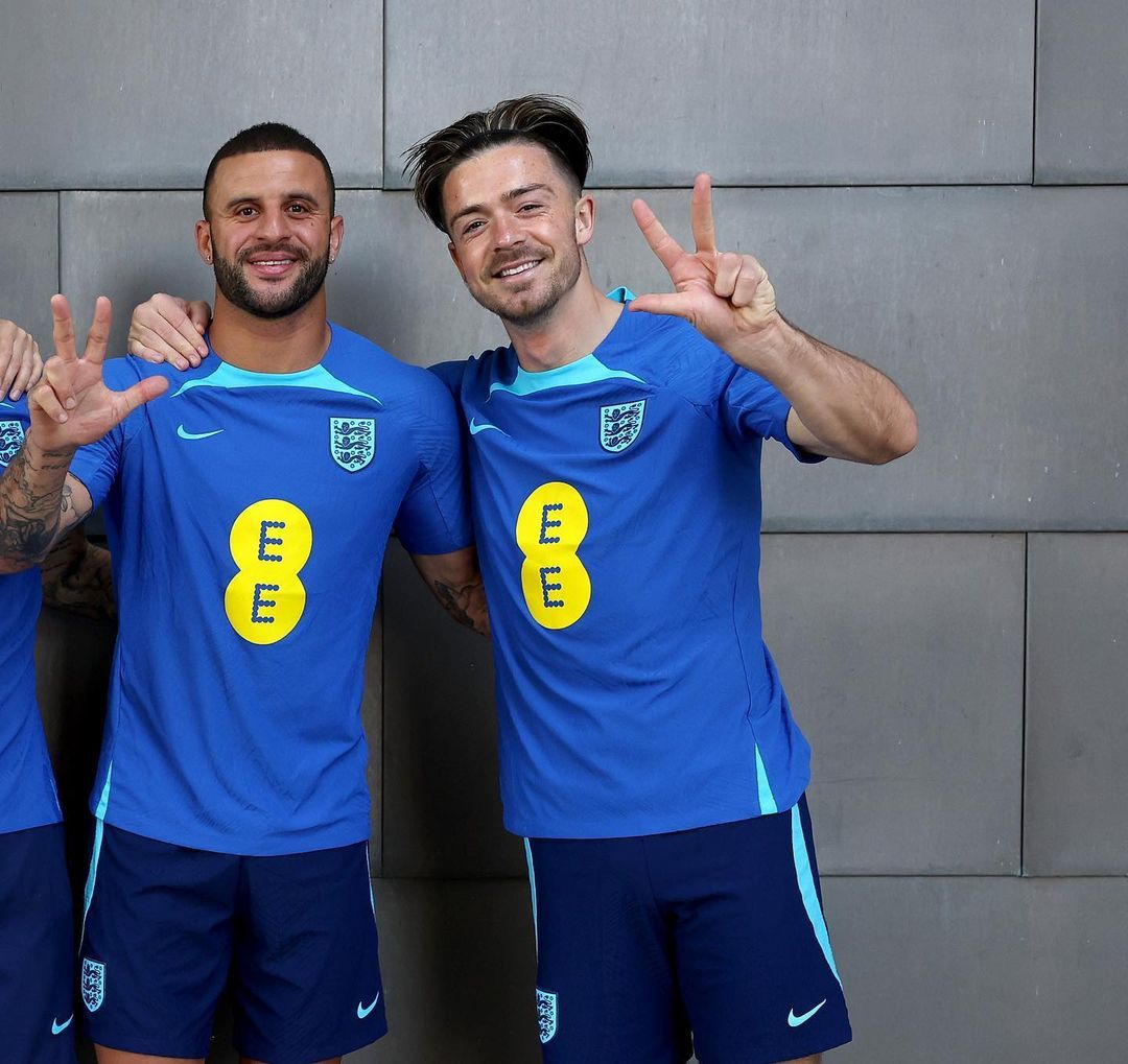 Jack Grealish reaparece después de tres días seguidos de fiesta. (@England)