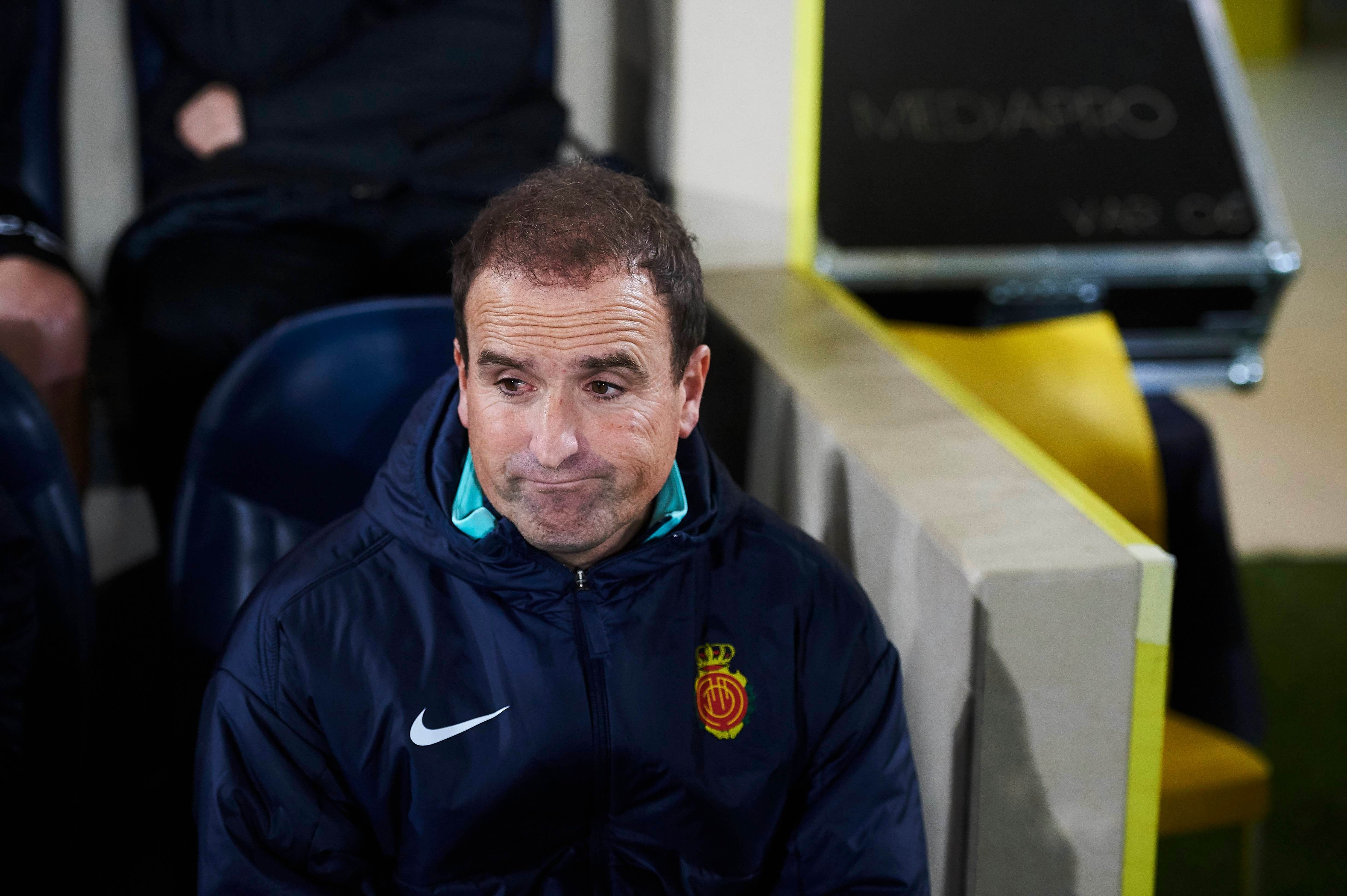 Jagoba Arrasate, en un partido del Mallorca.