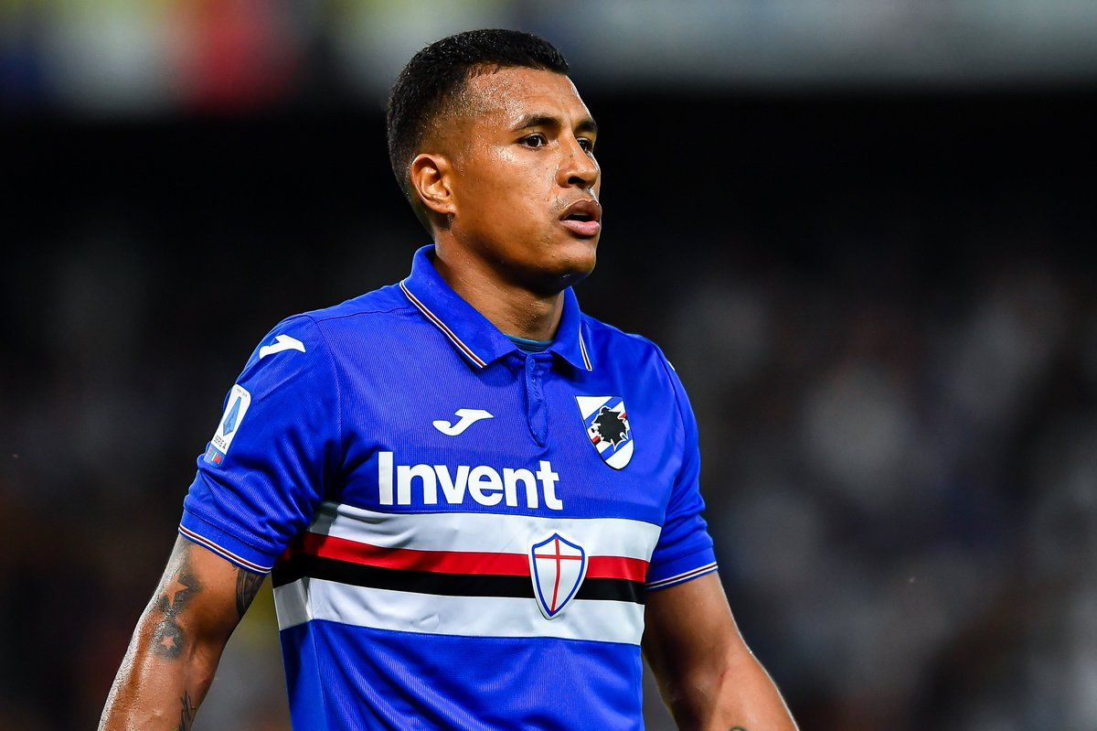  Jeison Murillo, durante un partido con la Sampdoria.