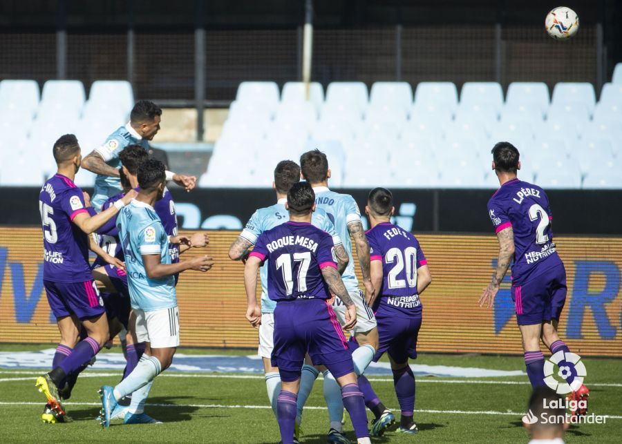  Remate de Jeison Murillo para anotar el empate del Celta de Vigo.