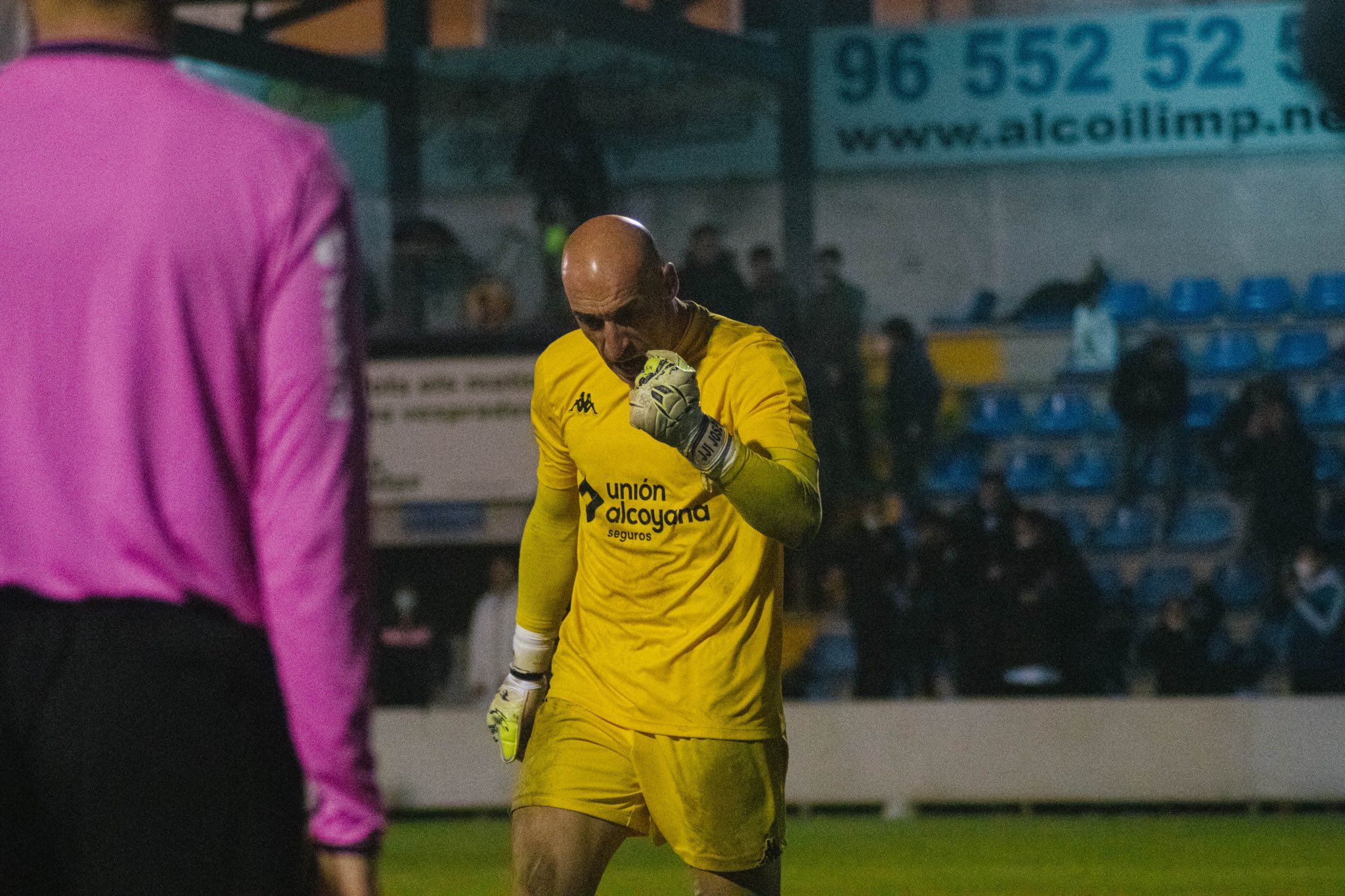  José Juan celebra el pase del Alcoyano en la Copa del Rey(Foto: Ingrid Moreno. CD Alcoyano).