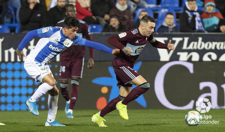  Iago Aspas, momentos antes de la jugada polémica en el Leganés-Celta.