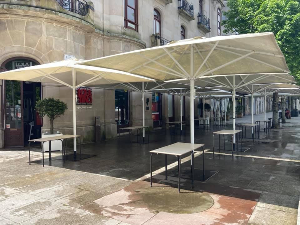  La terraza de 'Lolatino', acondicionada para cumplir las medidas de seguridad