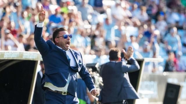 Mohamed durante el Celta-Espanyol.