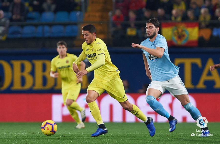  Okay, durante un lance del partido ante el Villarreal.