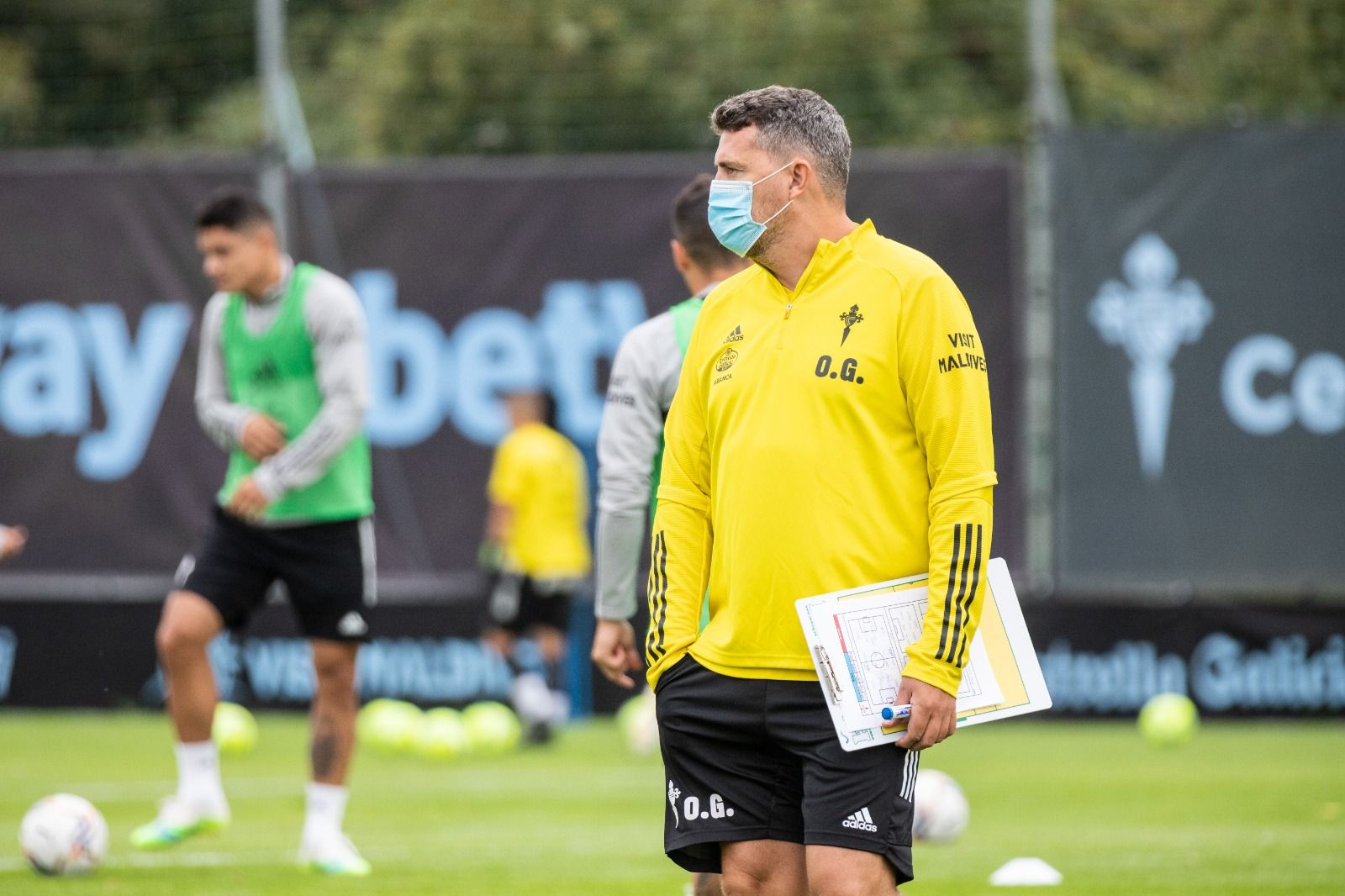  Óscar, durante un entrenamiento de pretemporada