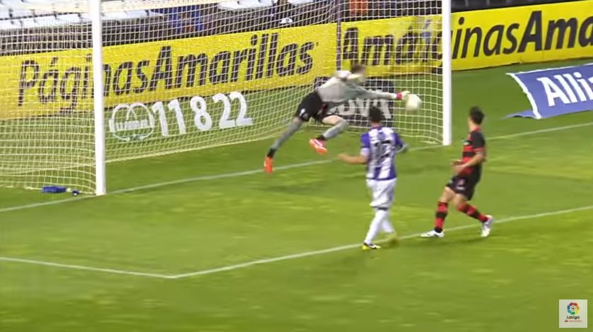  Parada de Rubén Blanco a Óscar.