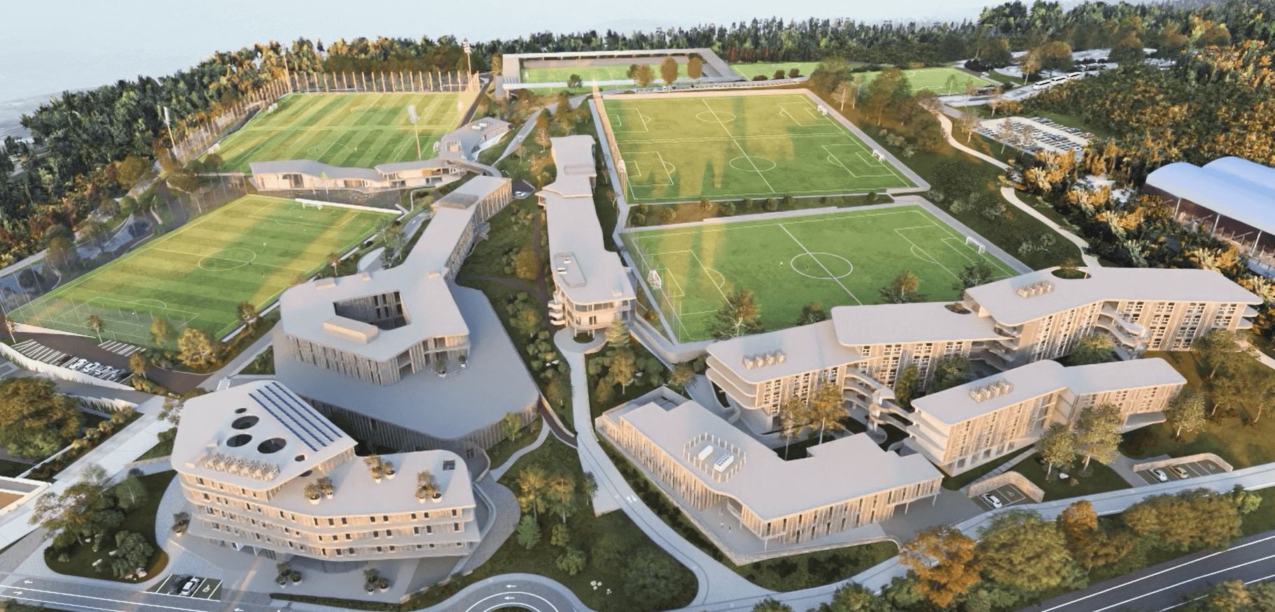  Proyecto celeste para la ciudad deportiva.