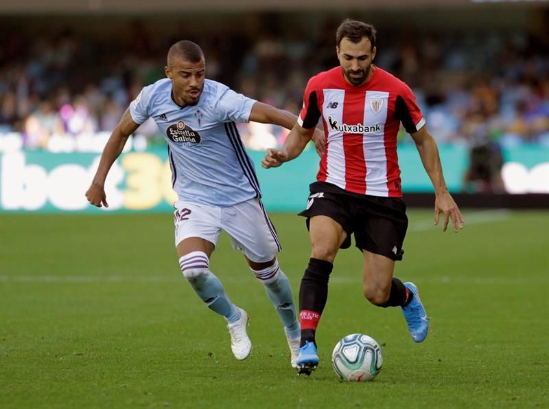  Rafinha, durante un lance del Celta-Athletic.