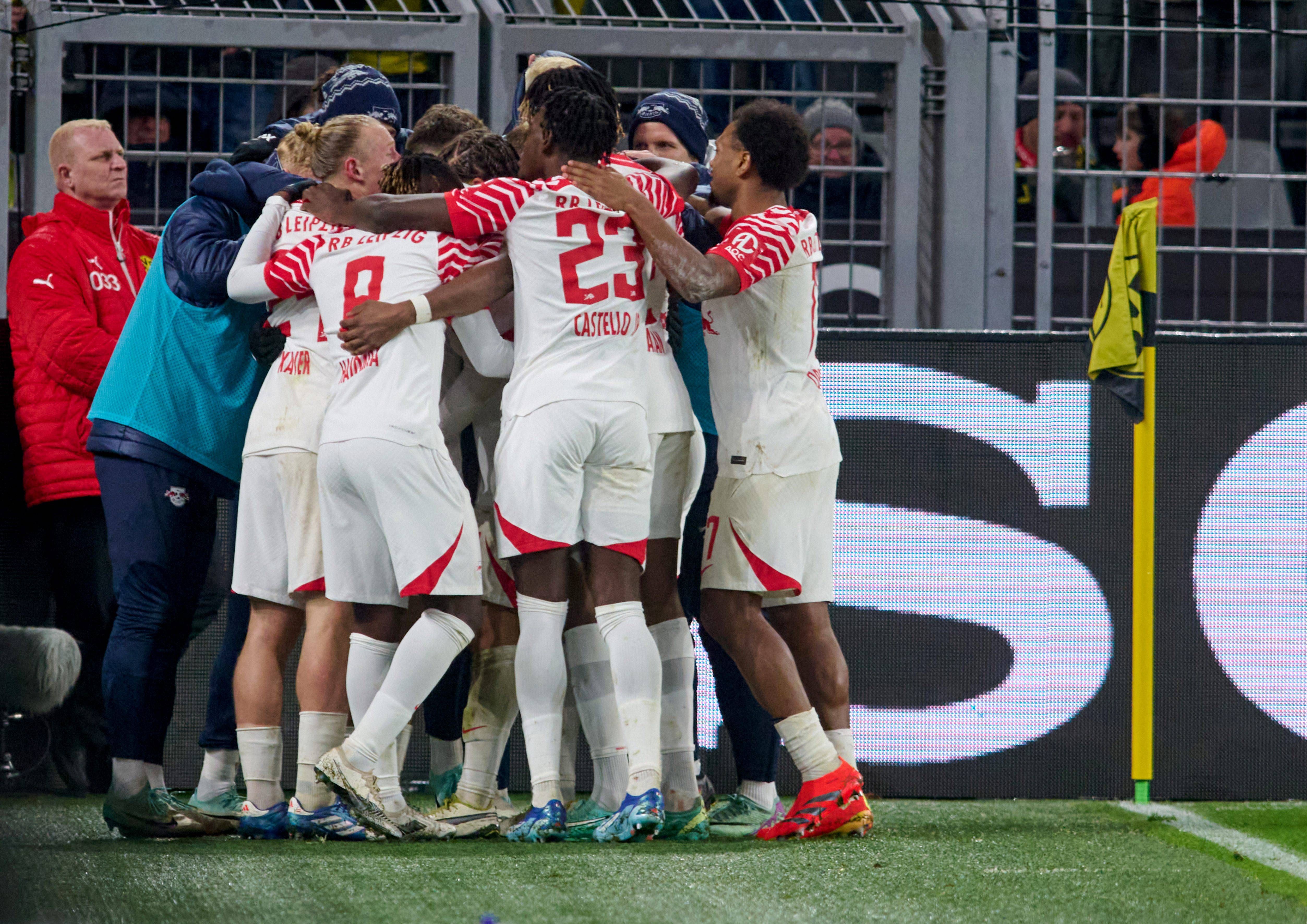 Celebración del RB Leipzig.