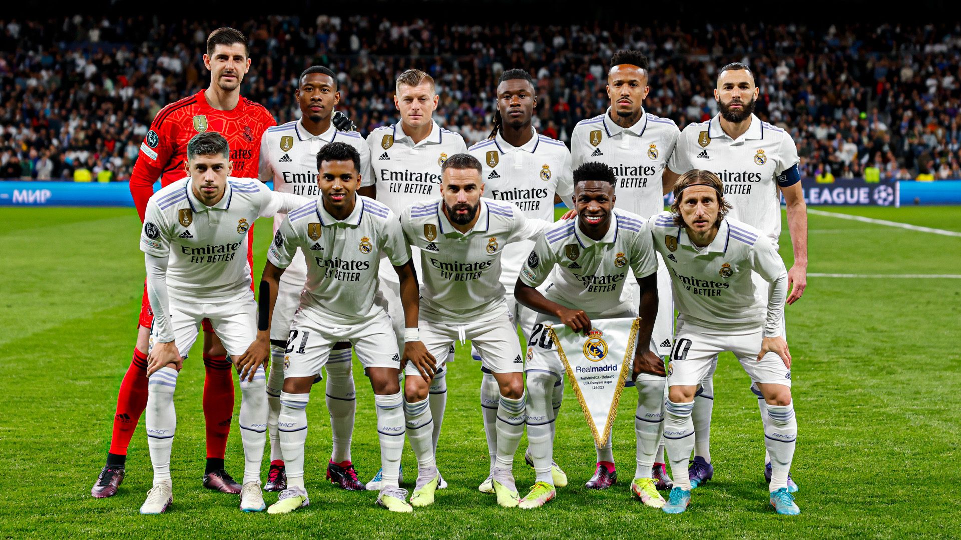 Once del Real Madrid contra el Chelsea.