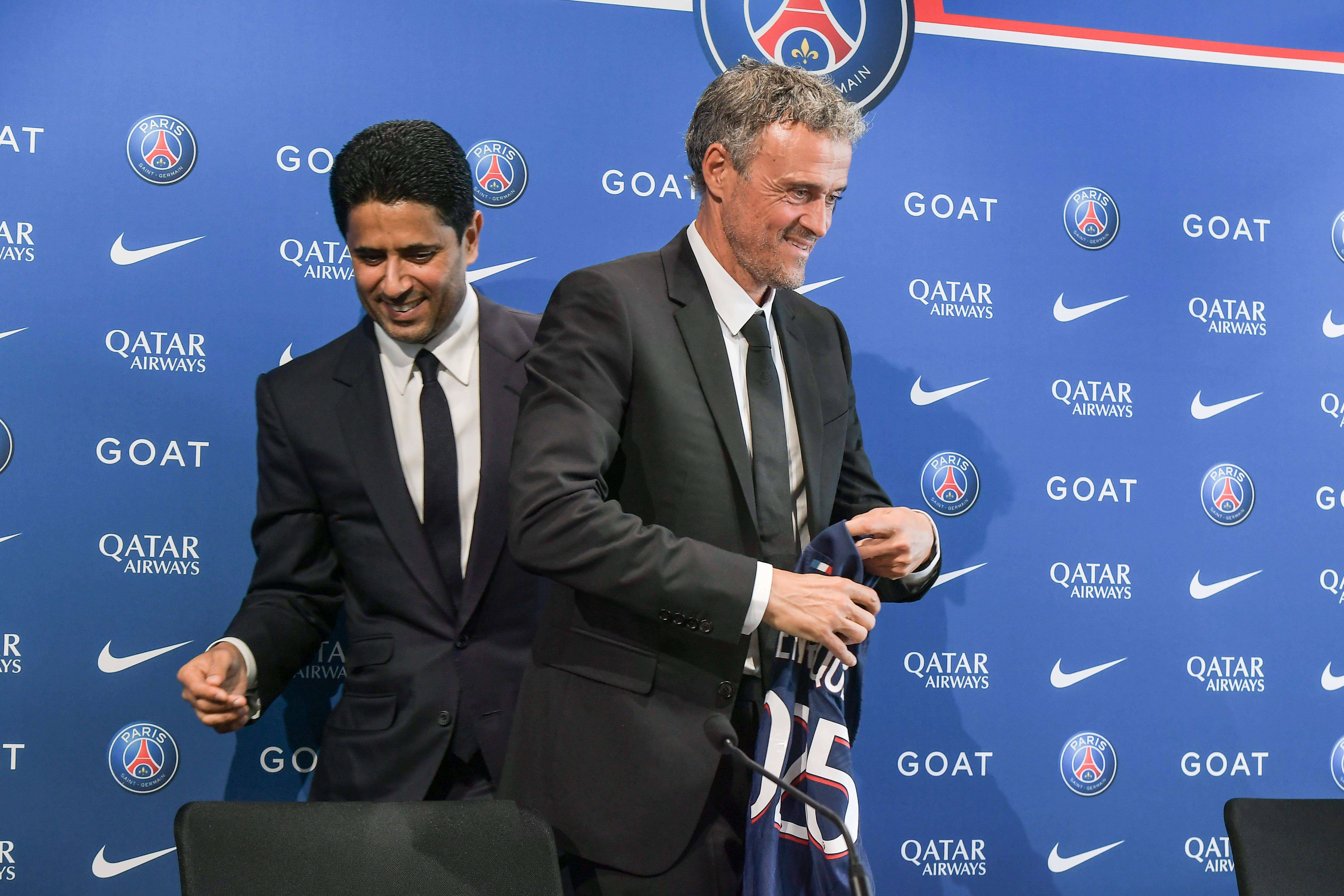 Al Khelaifi y Luis Enrique.