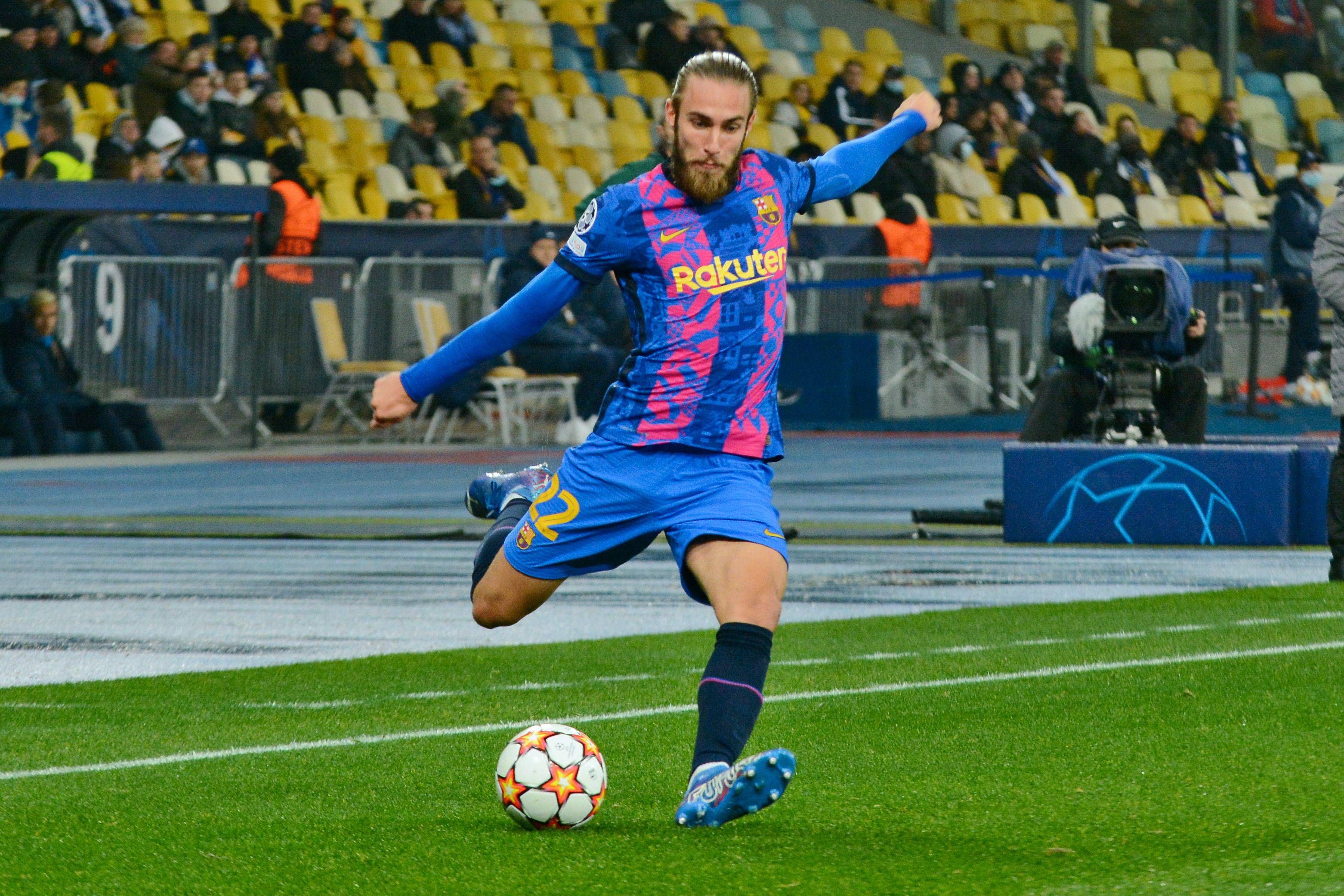  Óscar Mingueza, con el FC Barcelona.