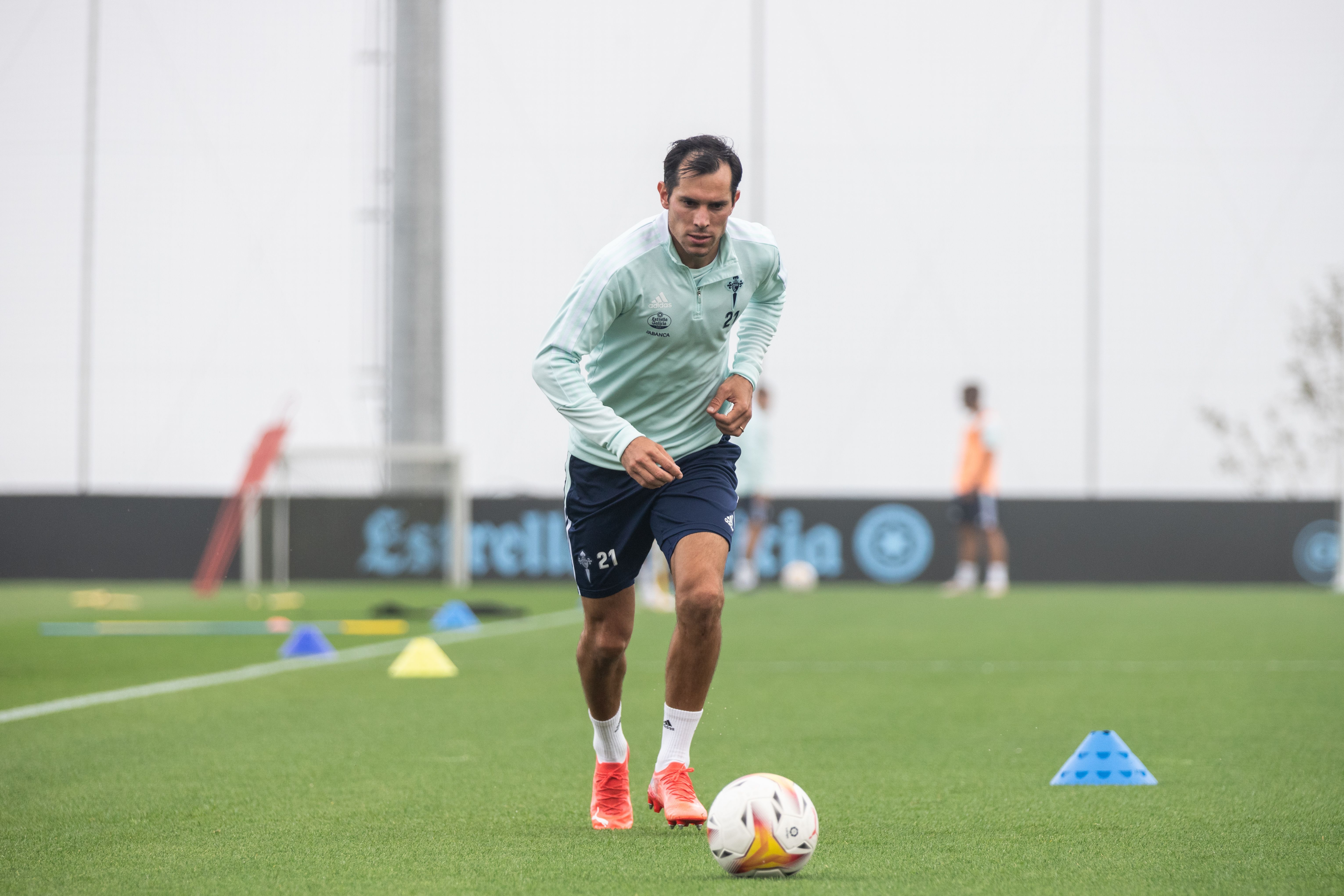  Solari entrenando en la ciudad deportiva del Celta.