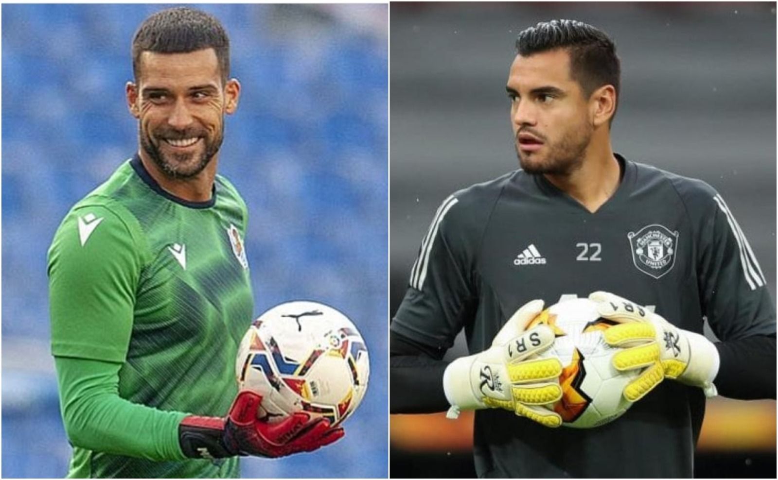  A la izquierda, Moyá; a la derecha, Romero, dos opciones del Celta para el fichaje de un portero.