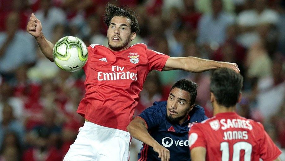  Yuri Ribeiro, durante un partido con el SL Benfica.