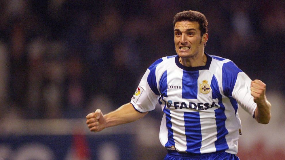  Lionel Scaloni con el Deportivo