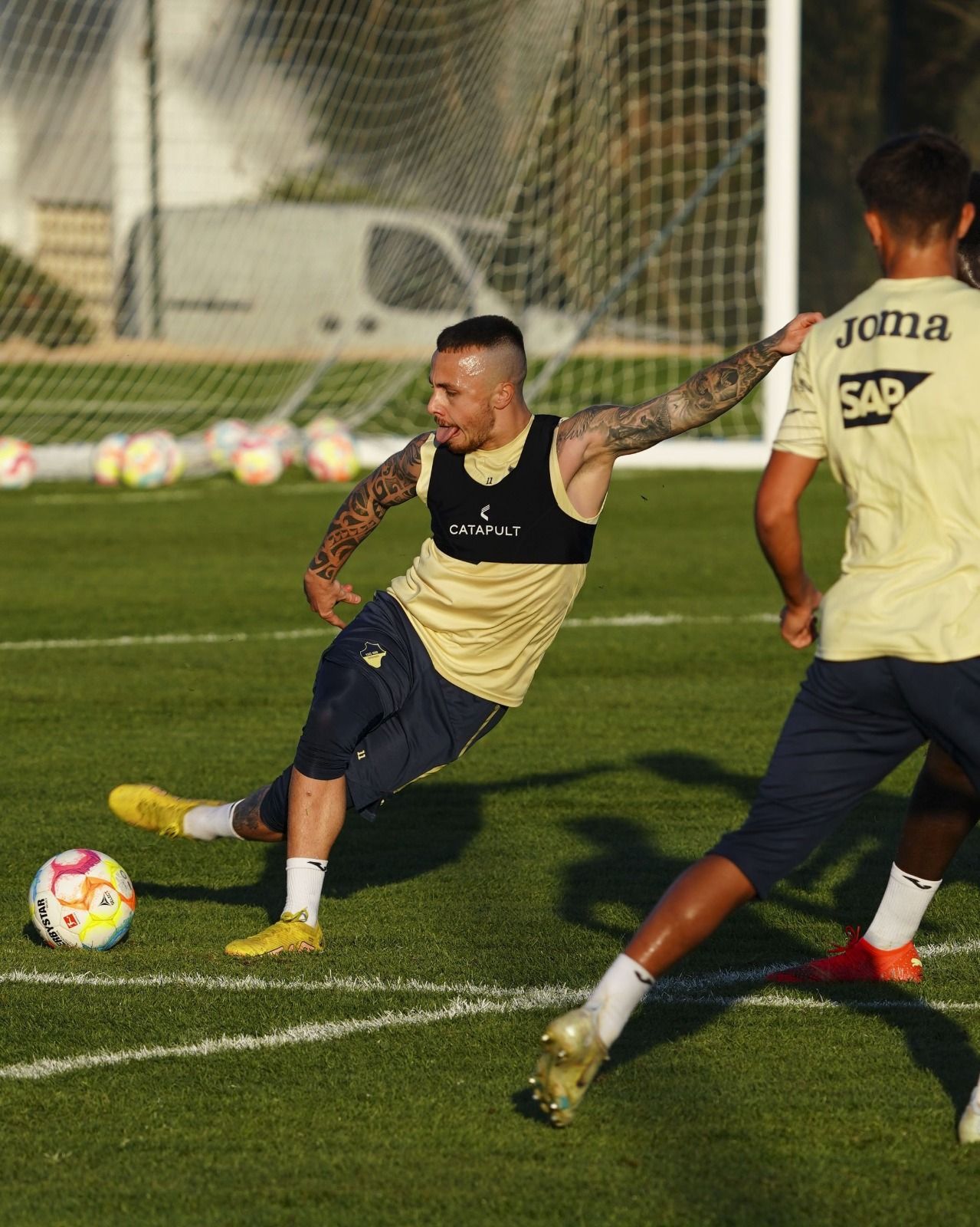  Angeliño en un entrenamiento del Hoffenheim
