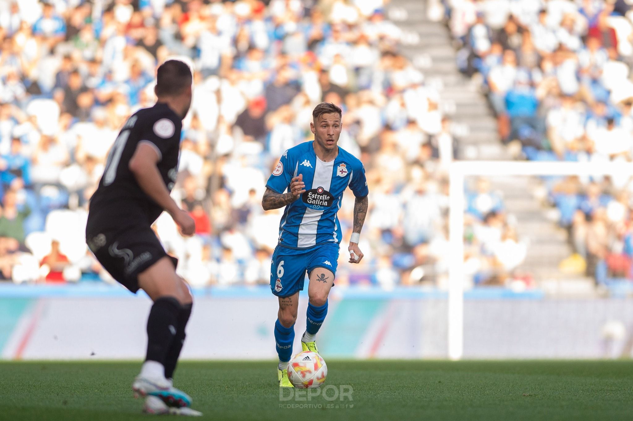  Isi Gómez, jugador del Deportivo (RCD)