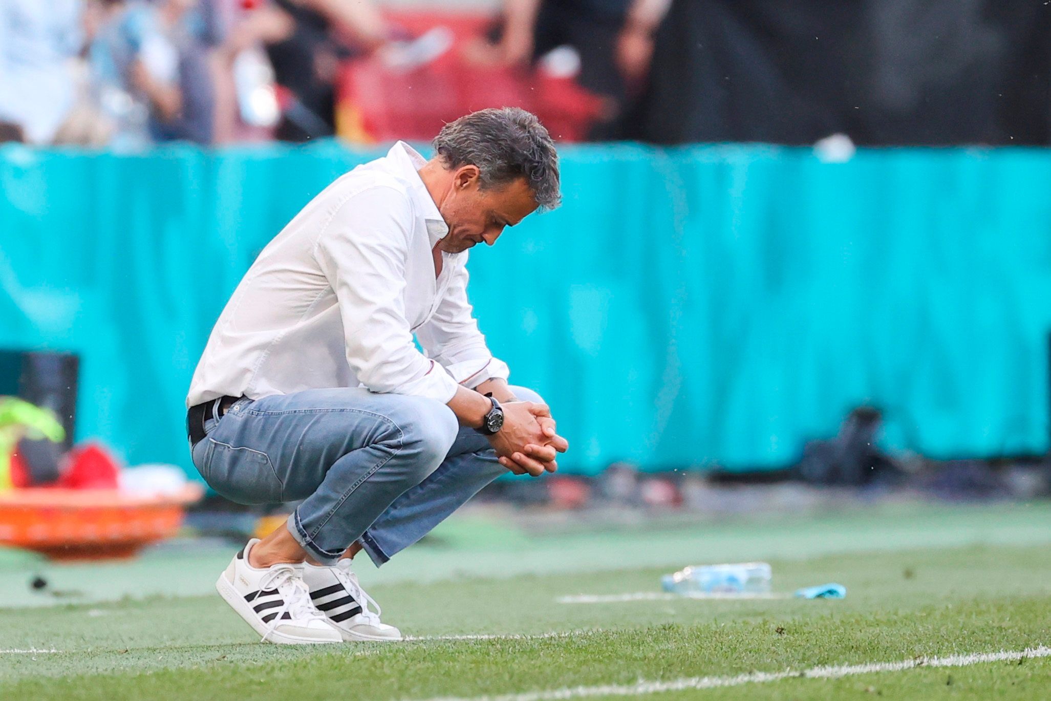 Luis Enrique, ante Croacia.