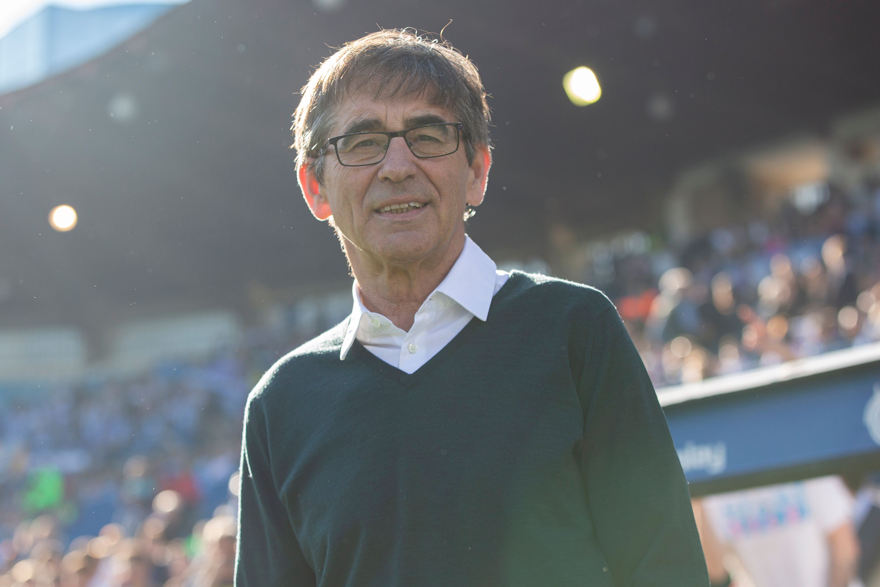  Fernando Vázquez, durante el Real Zaragoza-Dépor.