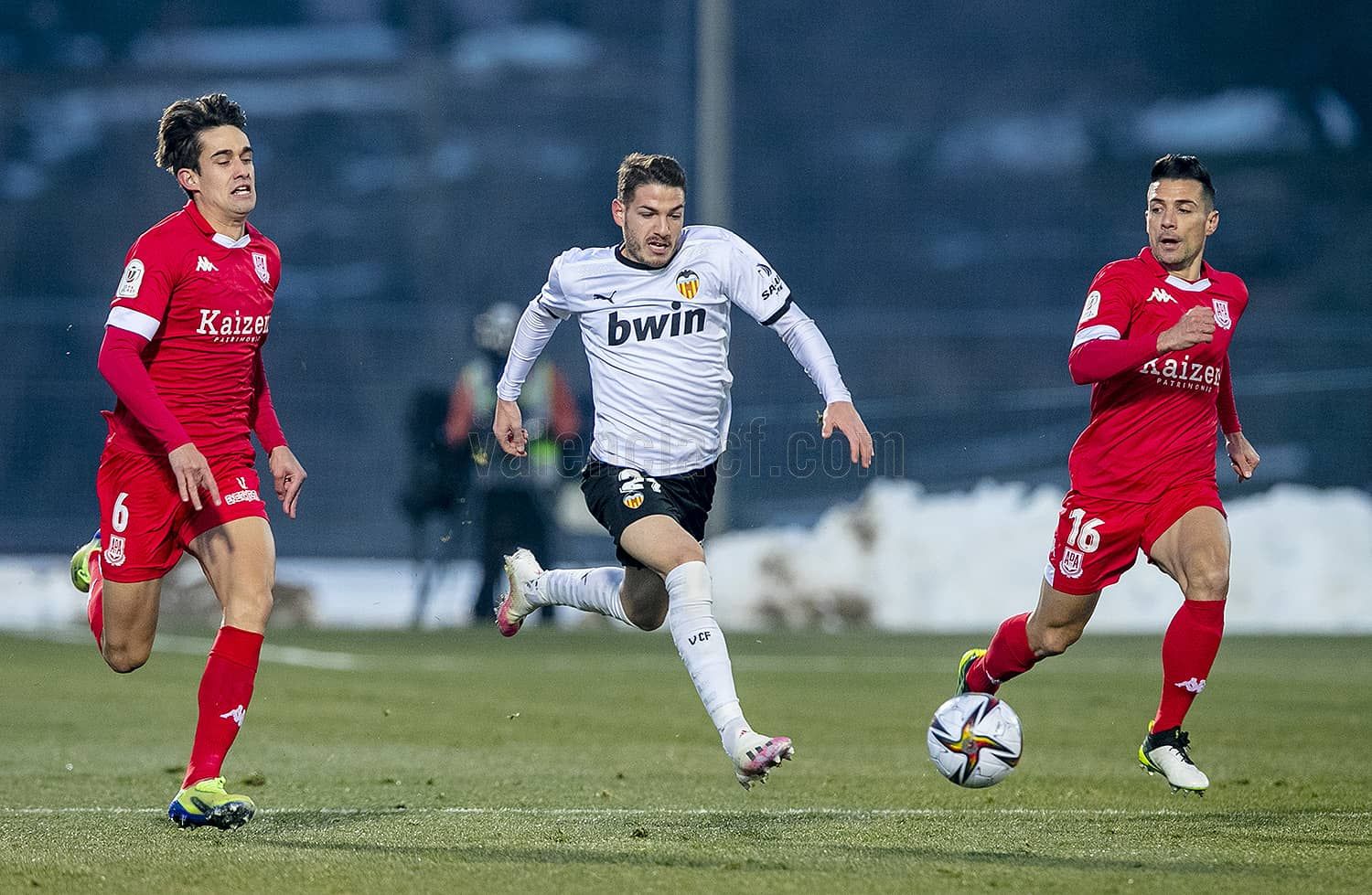  Vallejo, durante el Alcorcón-Valencia de la Copa.