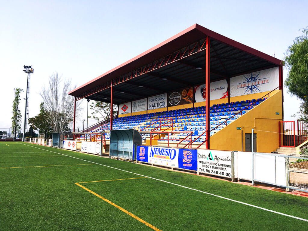 Campo del Manises que albergará la primera eliminatoria de la Copa del Rey