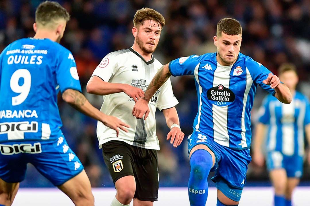  Acción en el Deportivo - Mérida (foto: rcd)