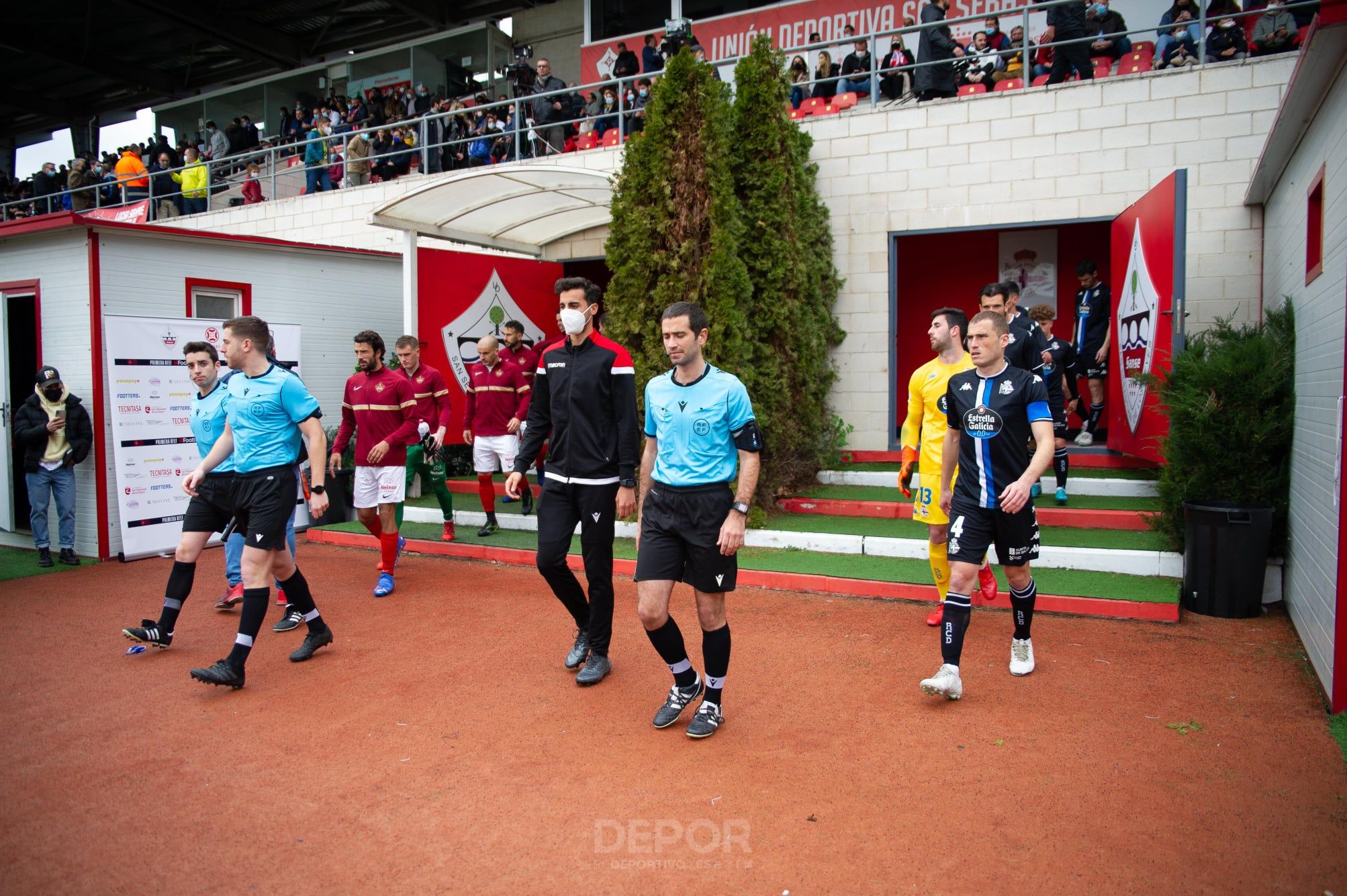 El Dépor empató 0-0 ante la UD Sanse en el Nuevo Matapiñonera la temporada 21/22
