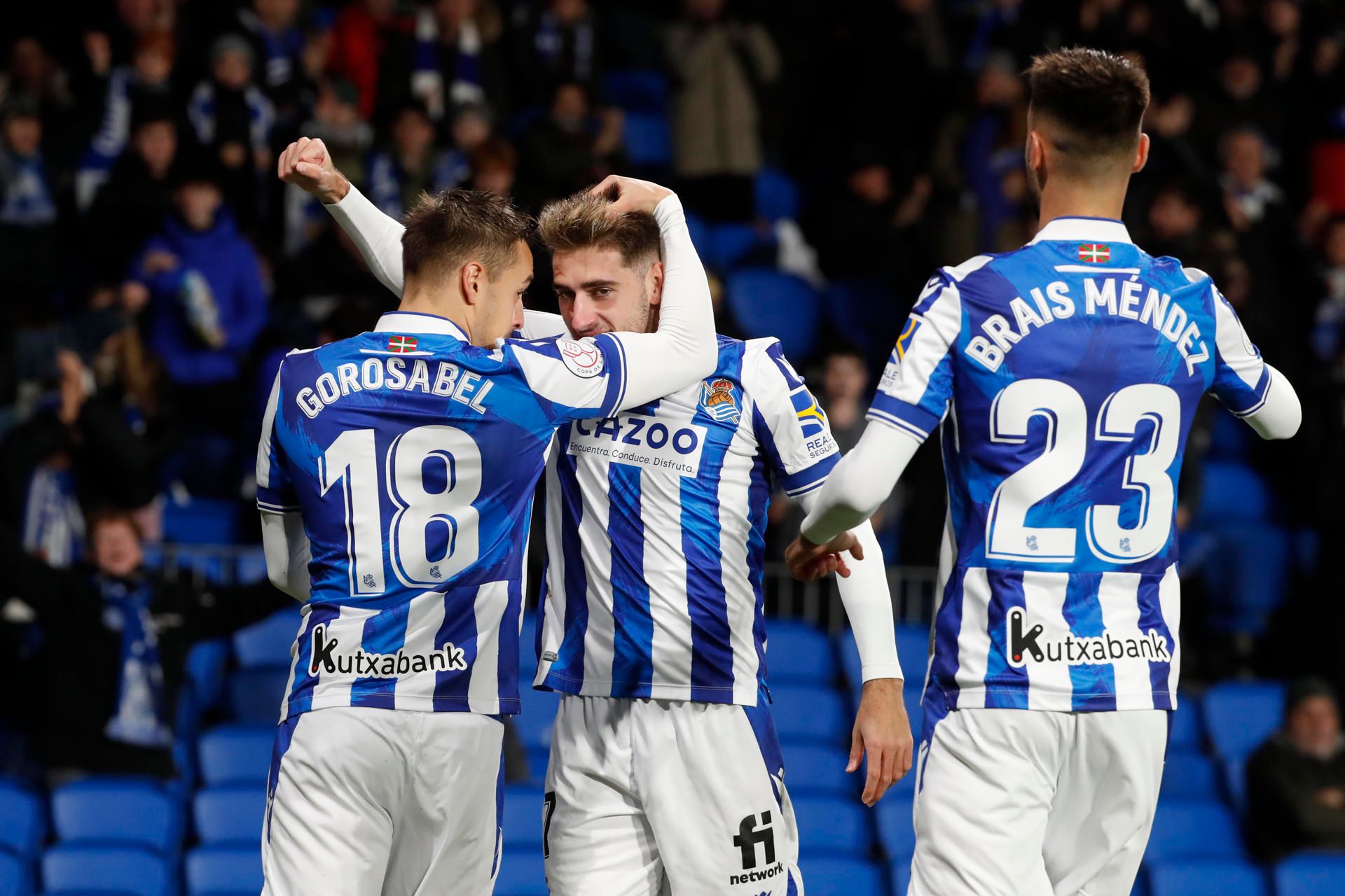 Robert Navarro celebra su gol al Mallorca en Copa (Foto: EFE).