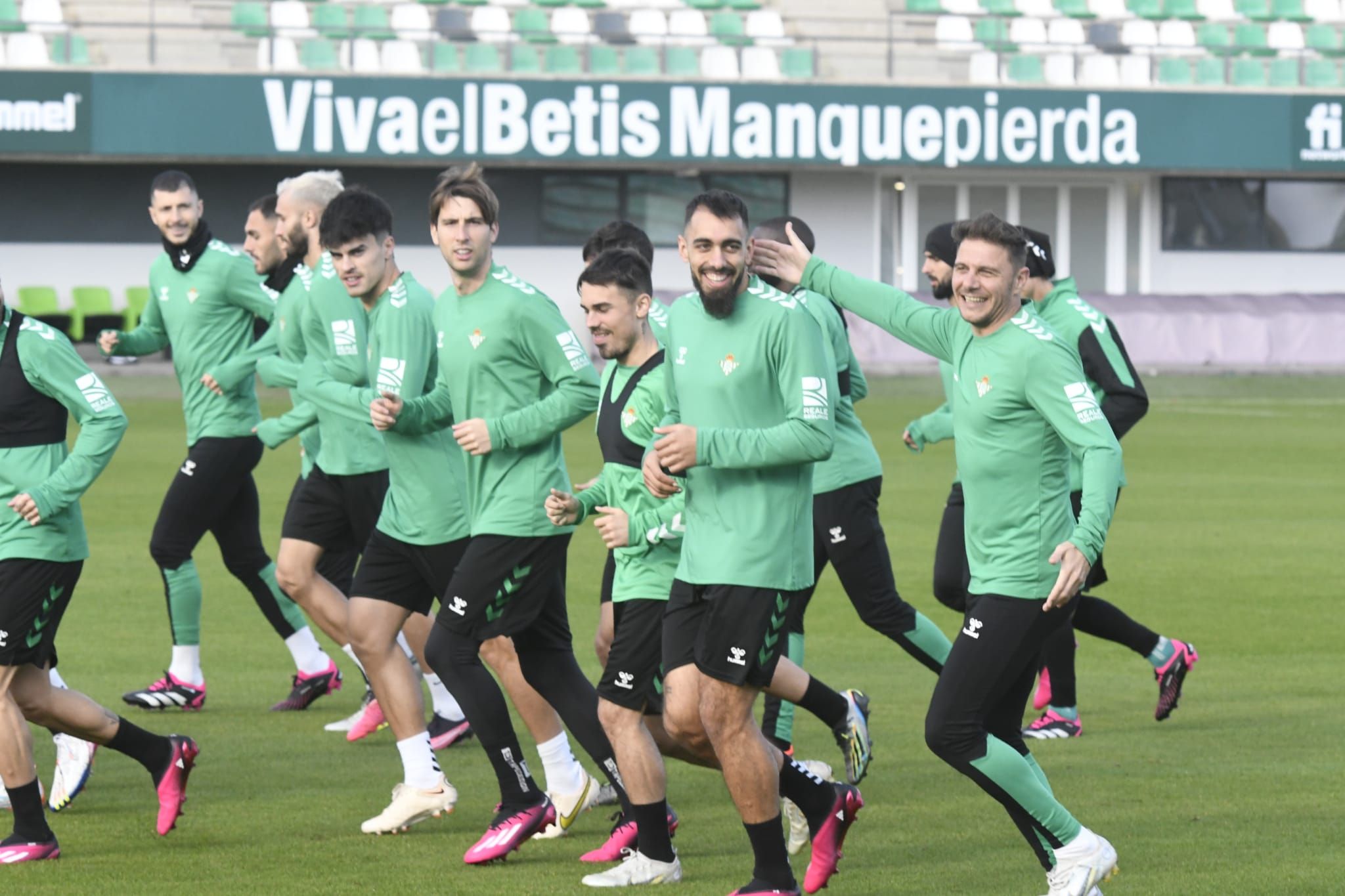 Imagen del entrenamiento del Betis.