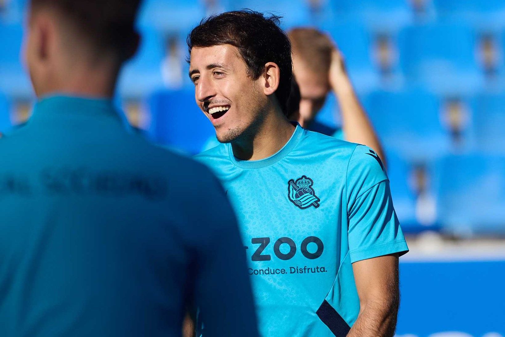  Mikel Oyarzabal sonríe en Zubieta.