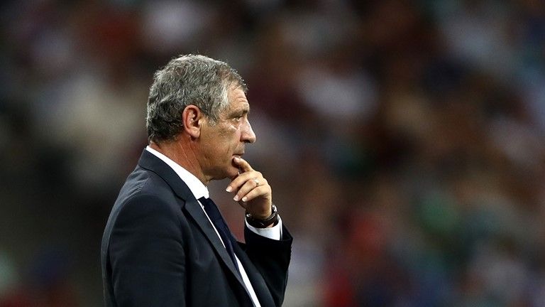 Fernando Santos, seleccionador de Portugal durante la Eurocopa de Francia 2016.