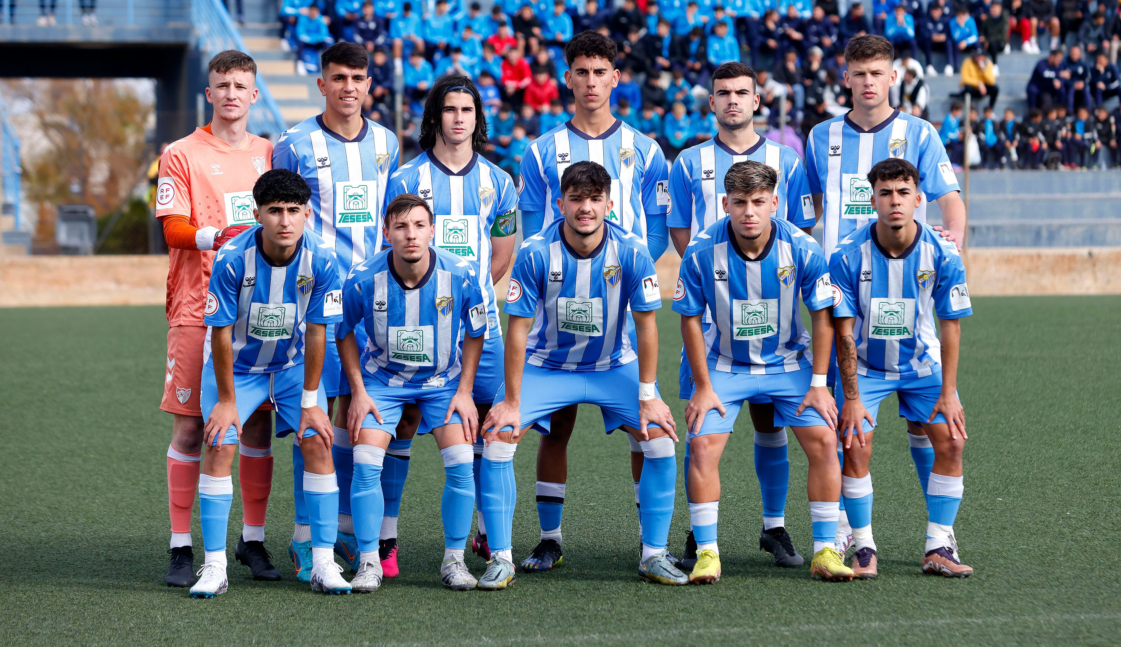 Once inicial del Málaga Juvenil ante el Real Madrid en Copa.
