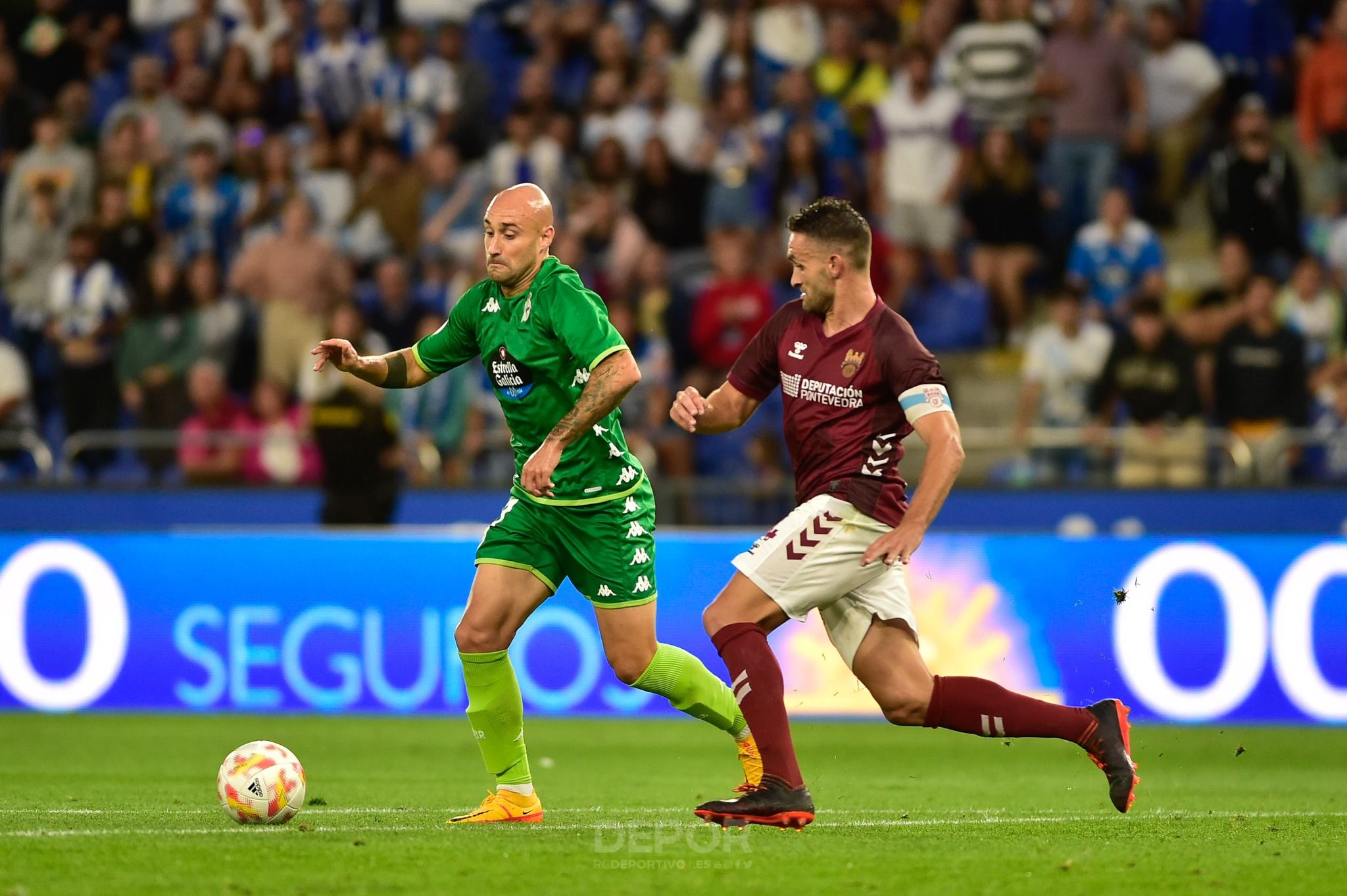  Gorka Santamaría en el Deportivo-Pontevedra