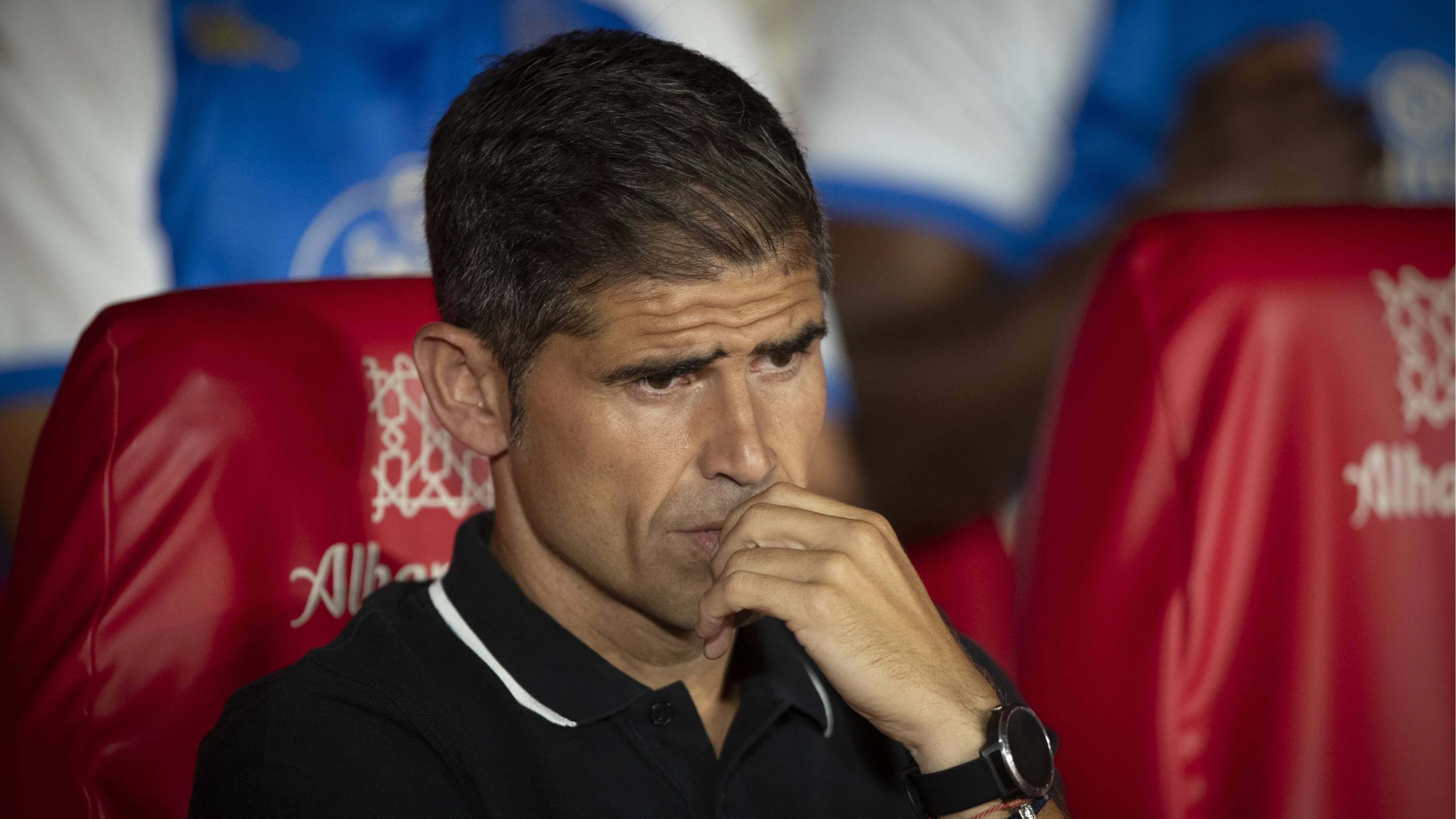 Antonio Hidalgo, en el Granada - Deportivo.