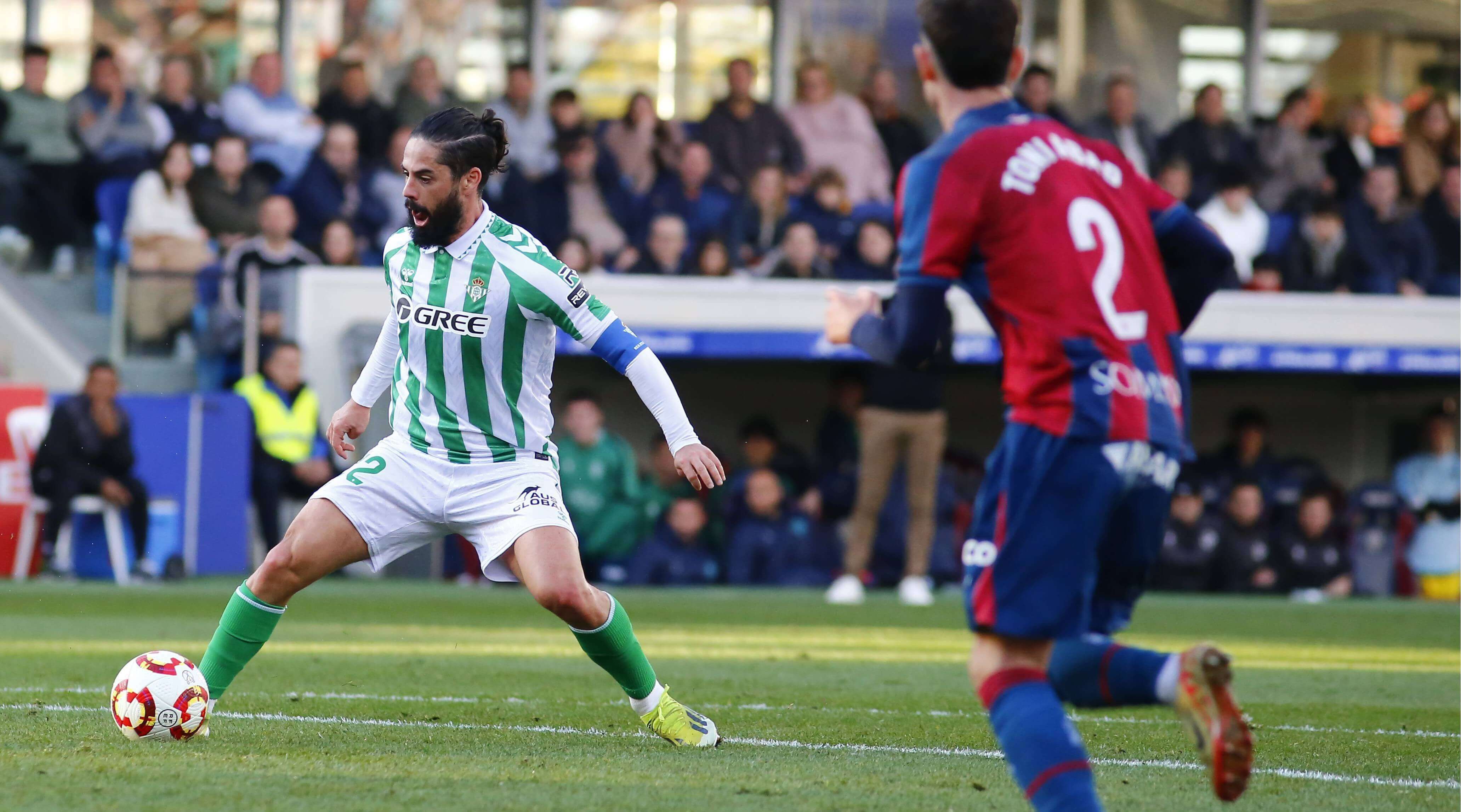 Isco, en el Huesca-Betis.