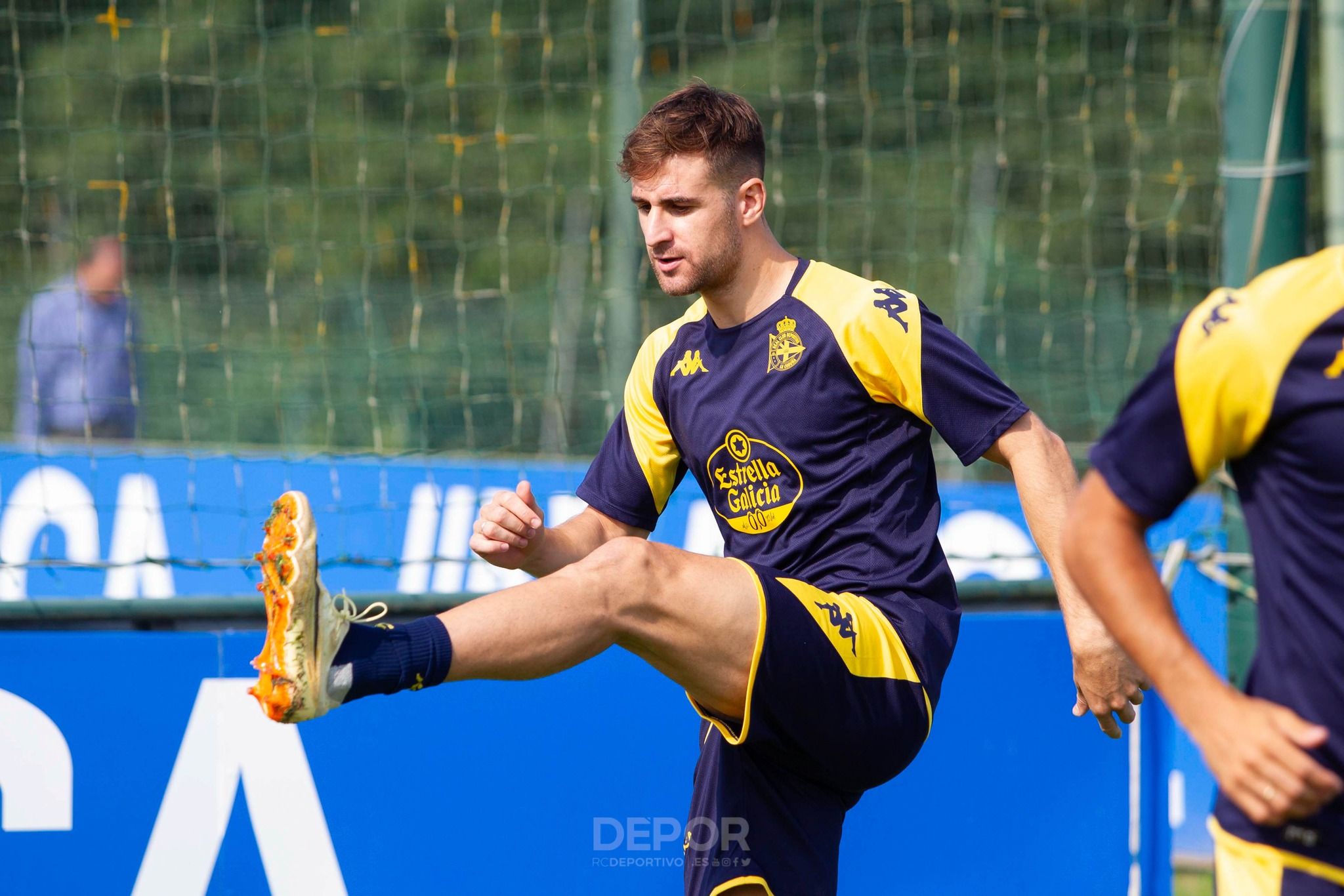  Iván Barbero en Abegondo con el Deportivo