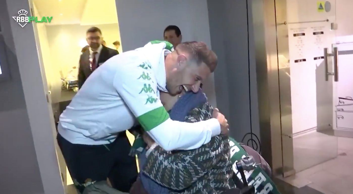  Joaquín conoció en Portugalete a una nonagenaria aficionada del Real Betis.