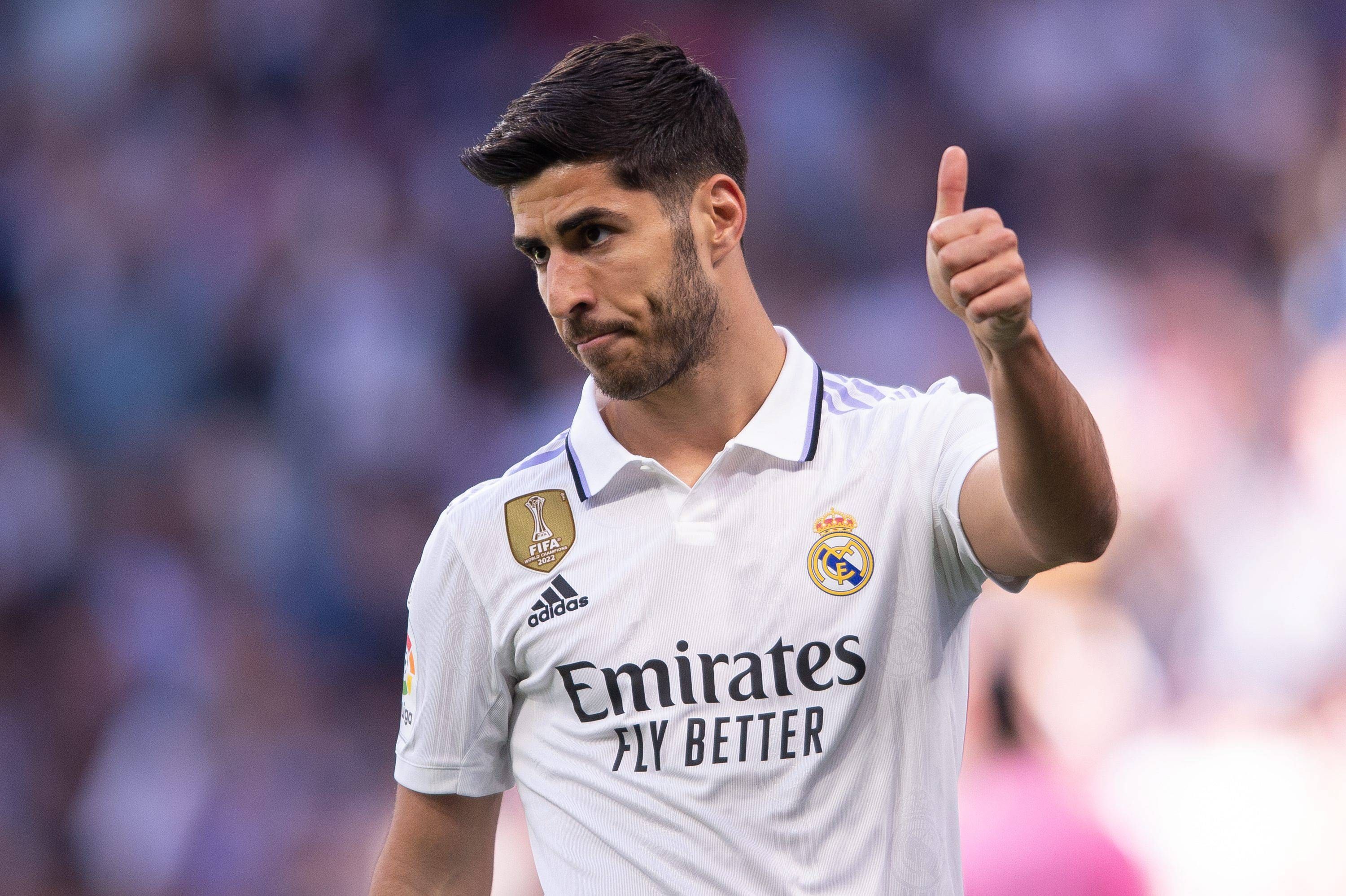 Marco Asensio, en un partido del Real Madrid.